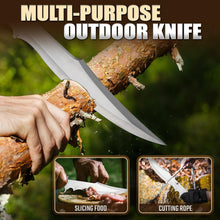 Load image into Gallery viewer, Purple Dragon 11" Tactical Hunting Knife with Leather Sheath, Gifts for Men