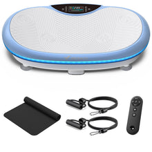 Load image into Gallery viewer, MERACH Vibration Plate Exercise Machine, 4D Whole Body Workout Vibrating Platform for Lymphatic Drainage Weight Loss Muscle Activation, Home Fitness Equipment with Bluetooth Light Pull Cord