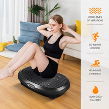 Load image into Gallery viewer, EILISON FitMaxx 3D XL Vibration Plate Exercise Machine - Whole Body Workout Vibration Platform w/Loop Bands - Lymphatic Drainage Machine for Weight Loss, Shaping, Recovery (Fitpro Black)