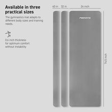 Load image into Gallery viewer, MSPORTS Thick Yoga Mat Premium Non Slip – Extra Comfortable Exercise Mat for Home Workouts, Pilates, Stretching & Gym – Cushioned NBR Foam, Yoga Mat with Strap, for Women & Men (Grey, 74. 5 x 32 x 0.6 in)