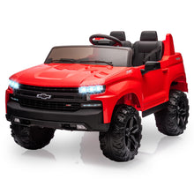 Load image into Gallery viewer, Baby Car 24V 2-Seater Truck Licensed Chevrolet Silverado Ride On Toy w/Parent Remote Control,4xSpring Suspension, Red