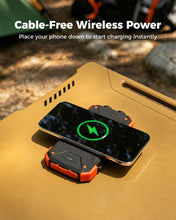 Load image into Gallery viewer, BLAVOR Solar Power Bank 10,000mAh Portable Wireless Charger for Cell Phones