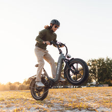 Load image into Gallery viewer, Electric Bike for Adults, Foldable 1400W Peak Motor Ebike, 20" x 4.0" Fat Tire Step-Thru Electric Bicycle