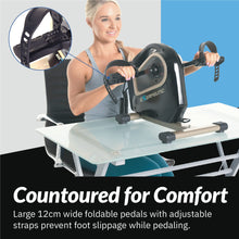 Load image into Gallery viewer, Exerpeutic 2000M Motorized Under Desk Exercise Bike - Black