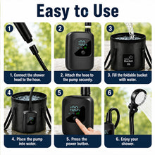 Load image into Gallery viewer, Portable Shower for Camping, Rechargeable Camping Shower, Long Running Time