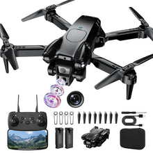Load image into Gallery viewer, ASFSFQ Drone with Camera 1080P HD, Mini Drone for Beginners Kids Adults, Foldable RC Quadcopter with Stable Hover, Trajectory Flight, One Key Take Off/Land, 2 Batteries, Toys for Boys and Girls (Black)
