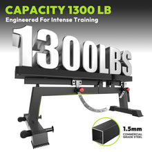 Load image into Gallery viewer, HANDBODE Adjustable Weight Bench for Full Body Workout, 1300 lb Weight Capacity Bench Press Bench of Home Gym Strength Training, Incline Upright Flat Utility Workout Bench with Fast Adjustment, Black