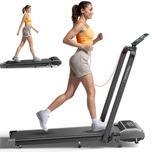 Load image into Gallery viewer, Acezoe Walking Pad Treadmill with Incline and Handle Bar - Black White
