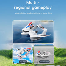 Load image into Gallery viewer, RC Plane Remote Control Airplane, 3 in 1 Water Land Air RC Airplane, 2.4GHz 2CH RC Aircraft, RC Glider, White