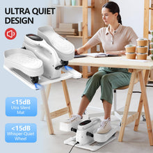 Load image into Gallery viewer, Under Desk Elliptical Machine 12 Speeds Electric Leg Exerciser as Seen on TV for Seniors Quiet Portable Seated Foot Pedal Exerciser for Home Office Use