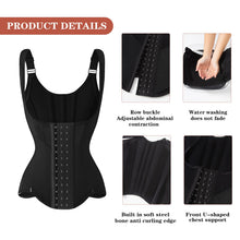 Load image into Gallery viewer, MISTHIN Waist Trainer for Women Corset Shapewear Tummy Control Vest (Black, Large)