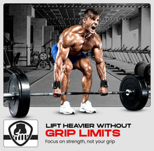 Load image into Gallery viewer, WYOX Weight Lifting Hooks for Deadlift, Pull Ups & Rows β Black