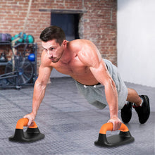 Load image into Gallery viewer, Kipika Push Up Bars, Pushup Stands, Anti-Slip Soft Plastic Push Up Handles, Bottom Anti-Slip Pad, Strength Training Equipment, Perfect for Floor Workout Exercise Black&Orange