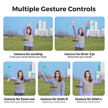 Load image into Gallery viewer, Drone with Camera, Self-Flying Camera Drone with Follow Me Mode, Foldable Mini Drone, Hands-Free Control Black (Combo)