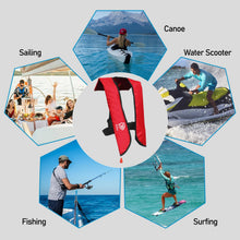 Load image into Gallery viewer, VOGUCCLO | Manual Inflatable Life Jacket for Adults| Supports up to 330 lbs