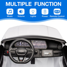 Load image into Gallery viewer, 24V Kids Electric 2-Seater SUV Toy Licensed Chevrolet Blazer Ride On Car, with Remote Control, 4 Spring Suspension, White