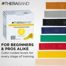 Load image into Gallery viewer, THERABAND Resistance Band, Yellow, Light, 50-Yard Roll, Elastic Band
