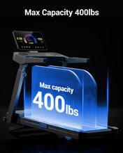 Load image into Gallery viewer, LONTEK Treadmill with Auto 20% Incline - Black Blue