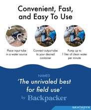 Load image into Gallery viewer, Katadyn Hiker Pro Transparent Hand Pump Water Filter