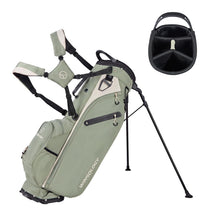 Load image into Gallery viewer, T WINSOLOGY Lightweight Golf Stand Bag with 4 Way Top Dividers for Men and Women, Only 4.2 Pounds, 8 Storage Pockets Including Cooler, Double Shoulder Straps, Womens Golf Club Bag (Sage Grey/Cream)