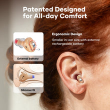 Load image into Gallery viewer, iBstone Nova Hearing Aids for Seniors Adults: Superior Sound Quality - Smart Noise Cancelling - No Feedback - 1.5Hrs Charging for 100Hrs Working - Come with Anti-Lost Lanyard - Over-the-Counter
