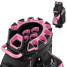 Load image into Gallery viewer, Tangkula Golf Cart Bag, 14-Way Full Length Dividers, Pink