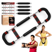Load image into Gallery viewer, Twister Arm Trainer, 30-120 lbs Adjustable Twister Arm Chest Exerciser with 4 Spring & Poster -Crimson