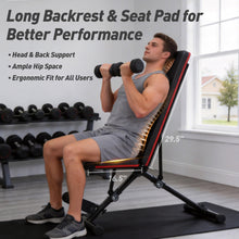 Load image into Gallery viewer, NEWBULIG Adjustable Weight Bench for Home Gym, Foldable Incline Decline Flat Workout Bench for Full Body Exercise, Bench Press and Sit Up Training Equipment, 795 lbs Capacity