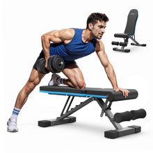 Load image into Gallery viewer, MERACH Weight Bench, Foldable Weight Benches for Home Gym with 990 LBS, Adjustable Weight Bench with 72 Training Angles, Incline Bench Press for Full Body