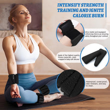 Load image into Gallery viewer, BECOJADDE Ankle Weights Set of 2 (2 lb Each) Adjustable Wrist Weights -Black