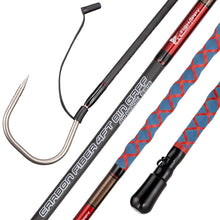 Load image into Gallery viewer, FISHAPPY Fishing Gaff Saltwater Fish Gaff with S316 Stainless Steel Fishing Hook Carbon Fiber Fishing Gaff (Blue 4'8'' Gaff - 4'' Hook)