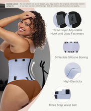 Load image into Gallery viewer, FeelinGirl Workout Waist Trainer Cincher Corset Shaper Tummy Slimmer Plus Size for Women Slate Blue S