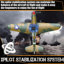Load image into Gallery viewer, RC Plane 4-CH RC Airplane – RC Airplane Ready to Fly Upgrade P-40 Warhawk Remote Control Airplanes for Beginners Adult with Beginners