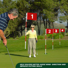 Load image into Gallery viewer, Burbell 4 Pack Golf Flag 6ft Cup Set Putting Green Red Flags for Yard