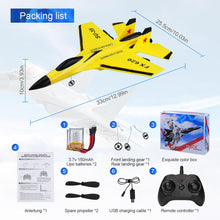 Load image into Gallery viewer, RC Airplane 2CH RC Plane Ready to Fly 2.4GHz Remote Control Plane SU35 RC Jet Easy to Fly Airplane Toys(Yellow