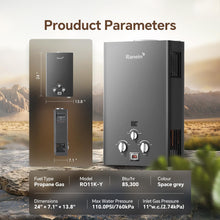 Load image into Gallery viewer, Ranein 18L Propane Tankless Water Heater, 4.74 GPM, 85,300 BTU, Outdoor