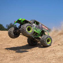 Load image into Gallery viewer, 1/18 Mini LMT Grave Digger 2S 4X4 RTR Brushed Monster Truck Battery & Charger Included Green LOS01026T1
