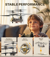 Load image into Gallery viewer, Remote Control Helicopter, S52H Military Transport RC Helicopters with Altitude Hold, One Key take Off/Landing, LED Light, Low Battery Reminder