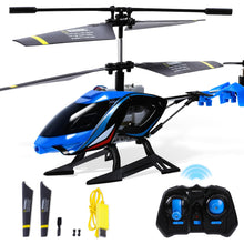 Load image into Gallery viewer, RC Helicopter, 2.4G Remote Control Helicopter with LED Lights, Sky Rover Vigilante, Indoor Outdoor Remote Control, Blue