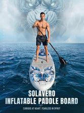 Load image into Gallery viewer, SOLAVERO Inflatable Stand Up Paddle Board, Adventure 11'6" Extra Large SUP with Premium Accessories, Anti-Slip EVA Deck for Adults 550lb Capacity Upgraded Paddleboard for River, Tiger