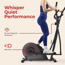Load image into Gallery viewer, Sunny Health & Fitness Smart Elliptical Machine - Black