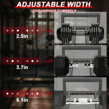 Load image into Gallery viewer, 3-Tier Small Adjustable Dumbbell Rack, 450LBS Capacity Home Gym Weight Rack
