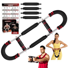 Load image into Gallery viewer, Twister Arm Trainer, 30-120 lbs Adjustable Twister Arm Chest Exerciser with 4 Spring & Poster -Red