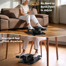 Load image into Gallery viewer, Under Desk Elliptical Machine for Senior, Quiet Mini Elliptical Leg Exerciser with Smart Remote, Electric Seated Foot Pedal Exerciser with 12 Adjustable Speeds Easy to Use for Home Office