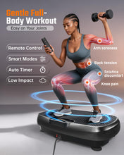 Load image into Gallery viewer, Vibration Plate Exercise Machine, 3D Whole Body Vibration Platform for Lymphatic Drainage and Muscle Recovery, 450-lb Capacity Fitness Machine with Bluetooth Speaker and LED Display for Home Gym