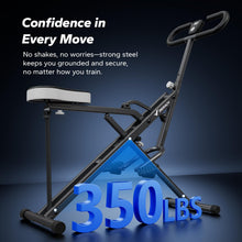 Load image into Gallery viewer, Squat Machine, MERACH R07 2 in 1 Squat Rowing Machine - Black