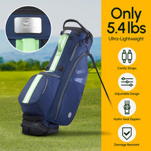 Load image into Gallery viewer, 14-Way Linkslite Waterproof Lightweight Golf Stand Bag (Minted Marine)