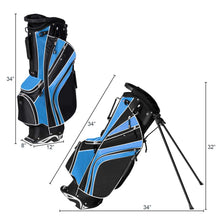 Load image into Gallery viewer, Tangkula Golf Stand Bag with 6 Way Top Dividers, Blue