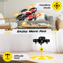 Load image into Gallery viewer, Holy Stone Mini Drone for Kids and Beginners RC Nano Quadcopter Indoor Small Helicopter Plane with Auto Hovering, 3D Flips, Headless Mode and 3 Batteries, Great Gift Toy for Boys and Girls, HS210 Red