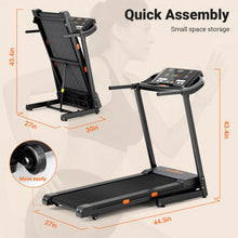 Load image into Gallery viewer, THERUN Incline Treadmill, 0-12% Auto Incline - Orange Black